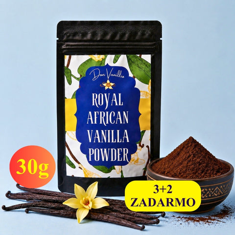 Africká mletá vanilka (kráľovská) • Jemne namletá • Prémiová gurmánska kvalita • Ručný zber a priamy dovoz