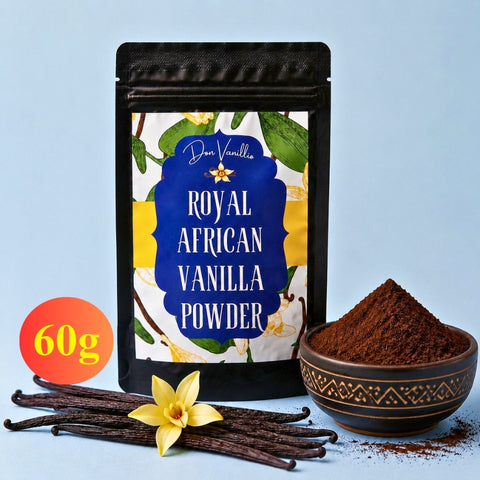 Africká mletá vanilka (kráľovská) • Jemne namletá • Prémiová gurmánska kvalita • Ručný zber a priamy dovoz