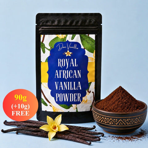 Africká mletá vanilka (kráľovská) • Jemne namletá • Prémiová gurmánska kvalita • Ručný zber a priamy dovoz